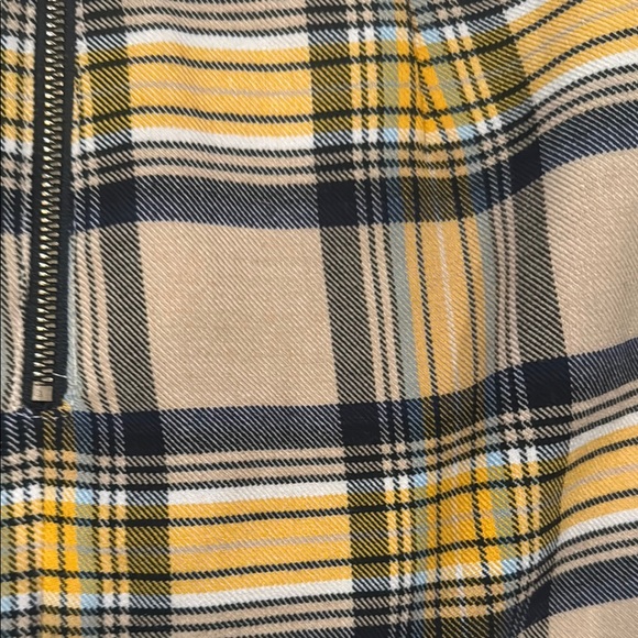 Plaid Mini Skirt in Yellow and Black - Picture 6 of 6